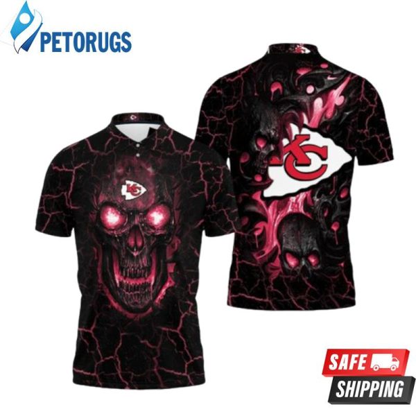 Lava Skull Kansas City Chiefs Polo Shirt