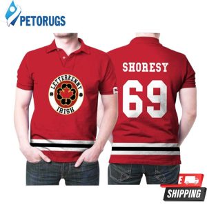 Letterkenny Irish Shoresy 69 Nhl Ice Hockey Team Logo Red For Letterkenny Fans Polo Shirt