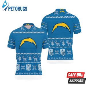 Los Angeles Chargers Nfl Ugly Sweat Christmas Polo Shirt