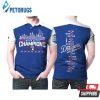 Los Angeles Dodgers Best Players Names Puzzle World Series Champions Printed Gift For Dodgers Fan Polo Shirt