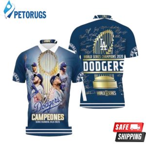 Los Angeles Dodgers Campeones Serie Mundial Mlb Polo Shirt