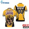 Los Angeles Laker Player Style Western Conference Personalized Polo Shirt