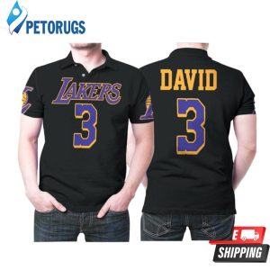 Los Angeles Lakers Anthony Davis Nba Basketball Team Earned Edition Black Style Gift For Lakers Fans Polo Shirt