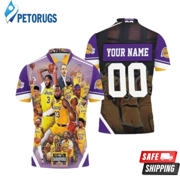 Los Angeles Lakers Champions For Fans Personalized Polo Shirt