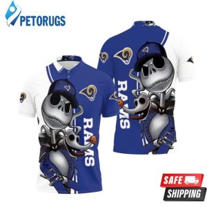 Los Angeles Rams Jack Skellington And Zero Polo Shirt