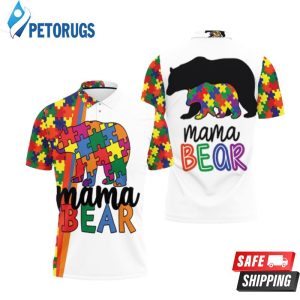 Mama Bear Autism Support Polo Shirt