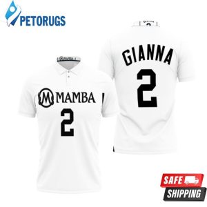 Mamba Forever Gianna Bryant 2 White Tribute Allover Design Polo Shirt