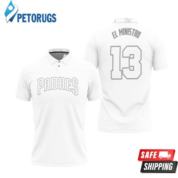 Manny Machado El Ministro San Diego Padres Player White 2019 Inspired Style Polo Shirt