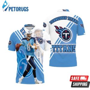 Marcus Mariota #8 Tennessee Titans Afc South Division Ship Super Bowl Polo Shirt