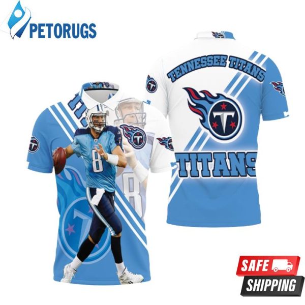 Marcus Mariota #8 Tennessee Titans Afc South Division Ship Super Bowl Polo Shirt