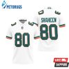 Miami Dolphins Adam Shaheen #80 Nfl American Football White 2019 Alternate Game Polo Shirt