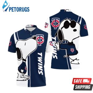 Minnesota Twins Snoopy Lover Printed Polo Shirt