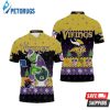 Minnesota Viking Christmas Grinch In Toilet Knitting Pattern Sweat Polo Shirt