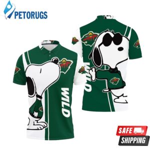 Minnesota Wild Snoopy Lover Printed Polo Shirt