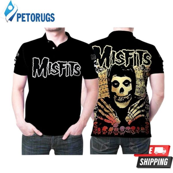 Misfits American Punk Rock Music Band Logo Group Skeleton For Misfits Fans Polo Shirt