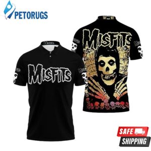 Misfits Punk Rock Band Skull Skeleton For Fan Polo Shirt