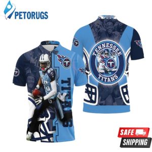 Mycole Pruitt # 85 Tennessee Titans Afc South Division Super Bowl Polo Shirt