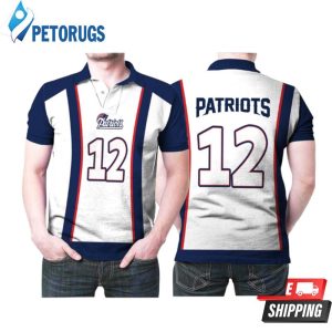 New England Patriots Tom Brady 12 Football Legend Printed Gift For Tom Brady Fan Polo Shirt