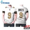 New Orleans Saints Drew Brees #9 Nfl American Football Team Logo Color Rush Custom For Saints Fans Polo Shirt