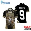 New Orleans Saints Drew Brees Background Polo Shirt