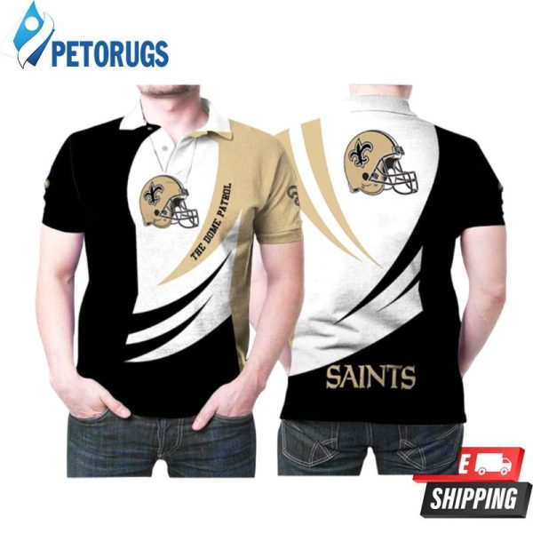 New Orleans Saints Helmet Logo The Dome Patrol Designed For New Orleans Saints Fan Polo Shirt