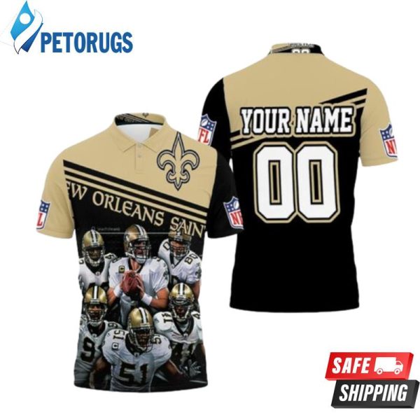 New Orleans Saints Nfl Season Nfc South Division Winners Champions Great Players Personalized Polo Shirt