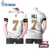 New Orleans Saints Taysom Hill #7 Nfl American Football Team Logo Color Rush Custom For Saints Fans Polo Shirt