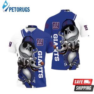 New York Giants Jack Skellington And Zero Polo Shirt