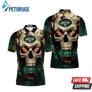 New York Jets Skull Fire Polo Shirt