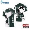 New York Jets Snoopy Lover Printed Polo Shirt