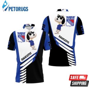 New York Rangers Snoopy For Fans Polo Shirt