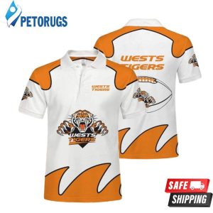 Nrl Wests Tigers Casual Summer Short Polo Shirt