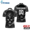 Oakland Raiders Skull Chains Personalized Polo Shirt