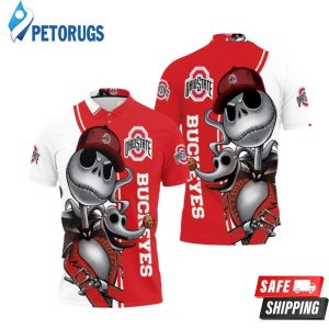 Ohio State Buckeyes Jack Skellington And Zero Polo Shirt