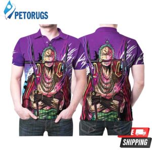 One Piece Roronoa Zoro Pirate King Printed Gift For One Piece Fan Polo Shirt