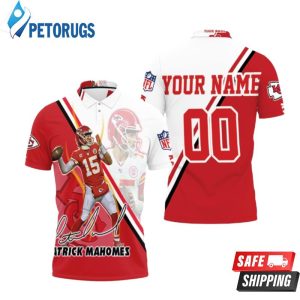 Patrick Mahomes Kansas City Chiefs Personalized Polo Shirt