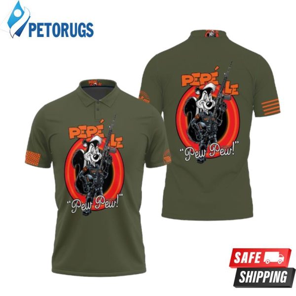 Pepe Le Pew Pew Pew For Lovers Polo Shirt