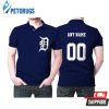 Personalized Detroit Tigers Anyname 00 2019 Team Black Inspired Style Polo Shirt