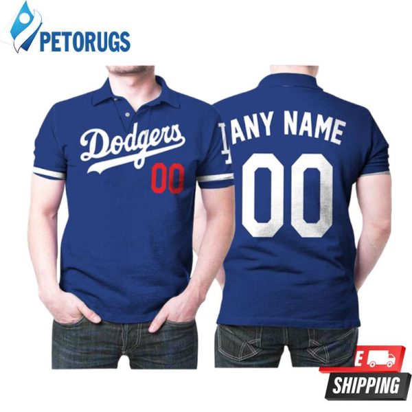 Personalized Los Angeles Dodgers Any Name 00 Mlb Team Blue Inspired Style Polo Shirt