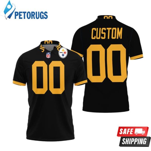 Personalized Pittsburgh Steelers 00 Anyname Color Rush Limited Inspired Style Gift For Pittsburgh Steelers Fans Polo Shirt