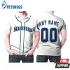 Personalized Seattle Mariners 00 Anyname Majestic Alternative White Inspired Style Polo Shirt