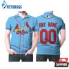 Personalized St Louis Cardinals Any Name 00 Light Blue Inspired Style Polo Shirt