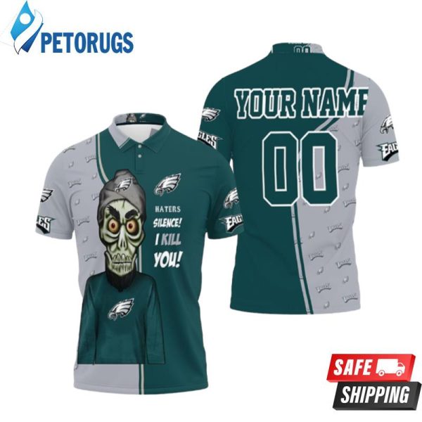 Philadelphia Eagles Camouflage Veteran Personalized Polo Shirt