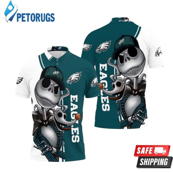 Philadelphia Eagles Jack Skellington And Zero Polo Shirt