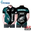 Philadelphia Eagles Nfl Logo Fire Football Eagles Polo Shirt