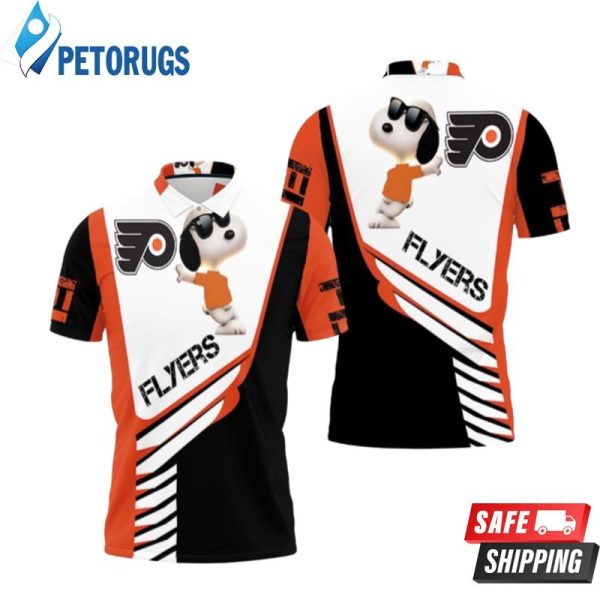 Philadelphia Flyers Snoopy For Fans Polo Shirt