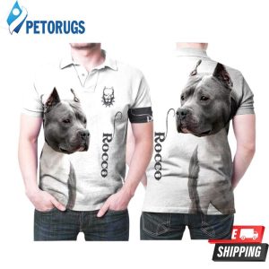 Pitbull Rocco Documentary Film Personalized Custom Name Polo Shirt