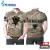 Pittsburgh Penguins Camouflage Veteran American Flag Polo Shirt