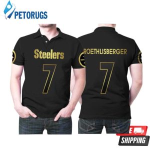 Pittsburgh Steelers Ben Roethlisberger 7 Nfl American Football Polo Shirt