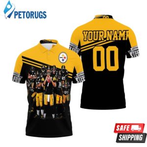 Pittsburgh Steelers Great Players Team Metal Steelers Nfl Season Personalized Polo Shirt